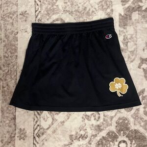 Champion Navy Athletic Skirt with Gold Notre Dame Logo